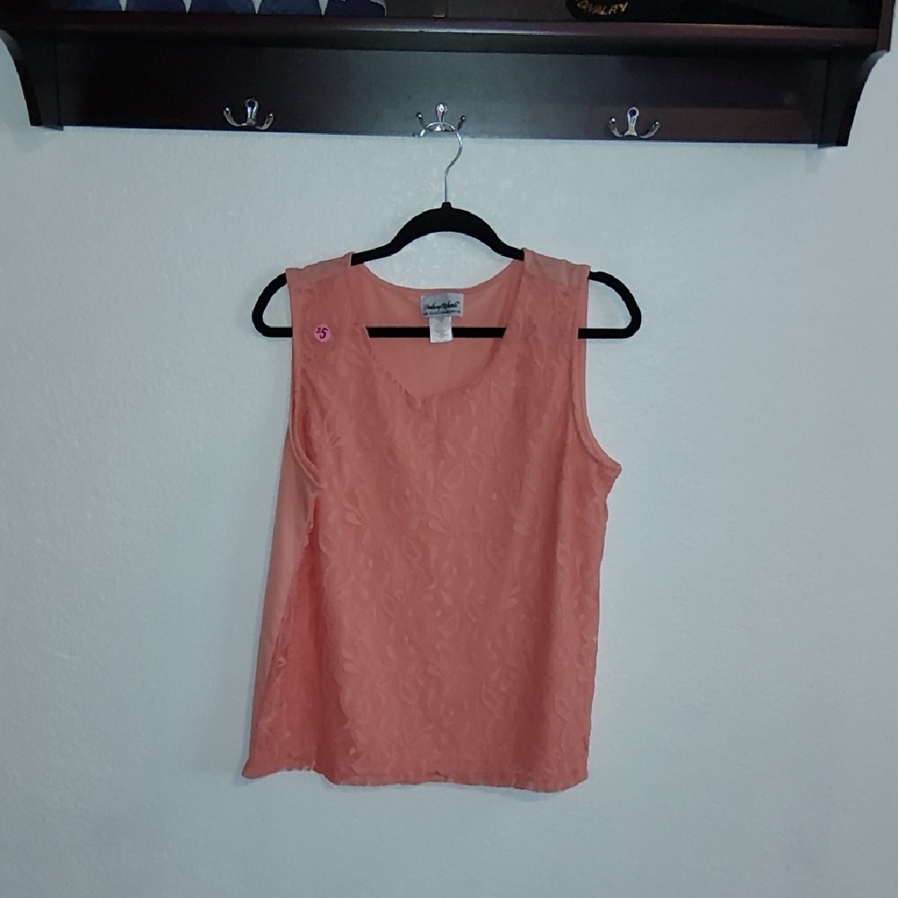 Anthony Richards Sleeveless Peach Tank Top